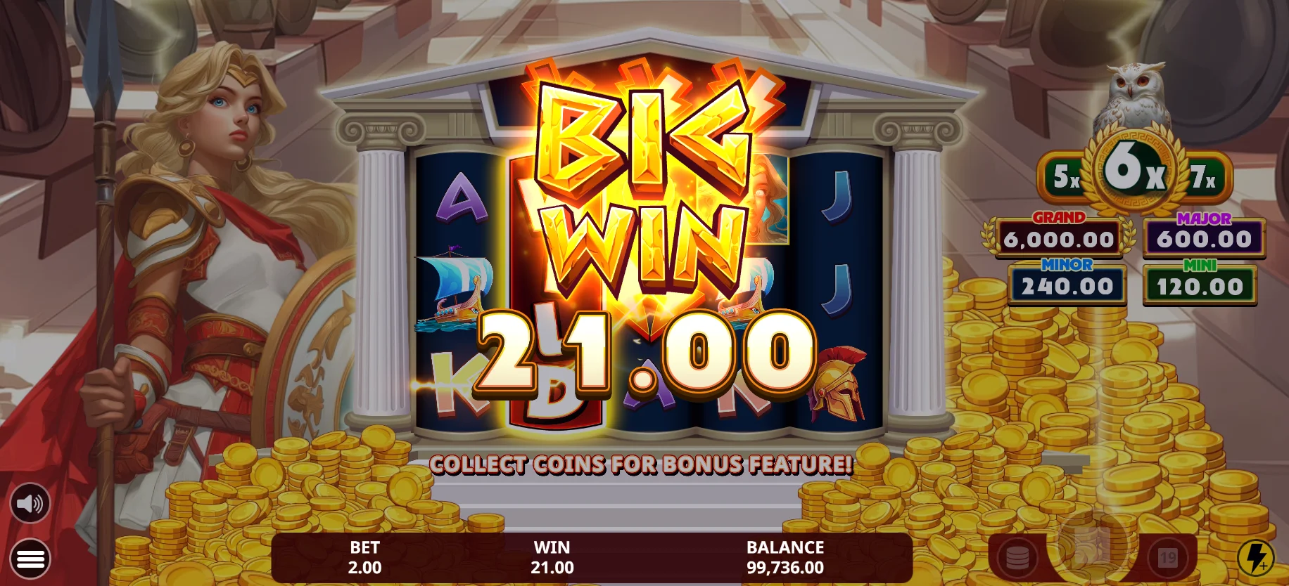 Law of Athena - malaking panalo sa multiplier ng kuwago